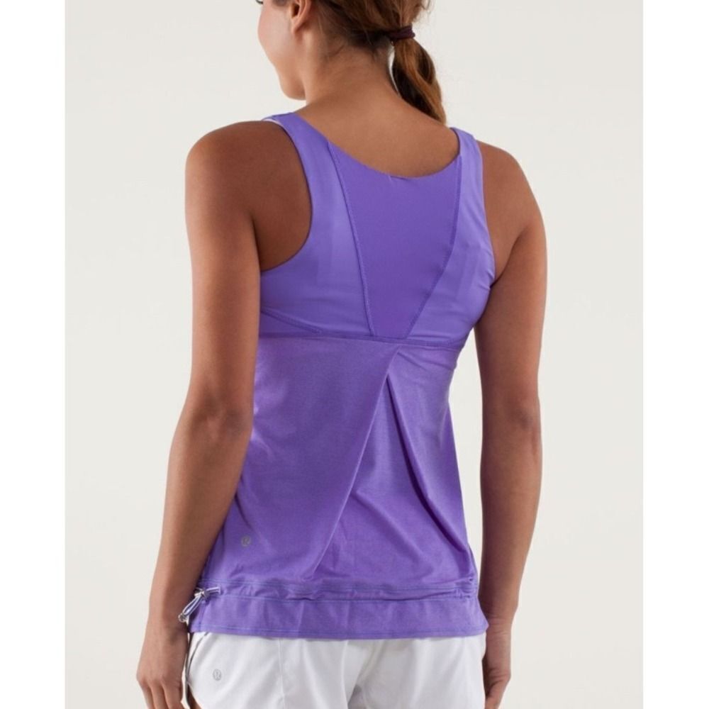 Lululemon Workout Tank Top Athletic Racerback Drawstring Purple Size Unknown